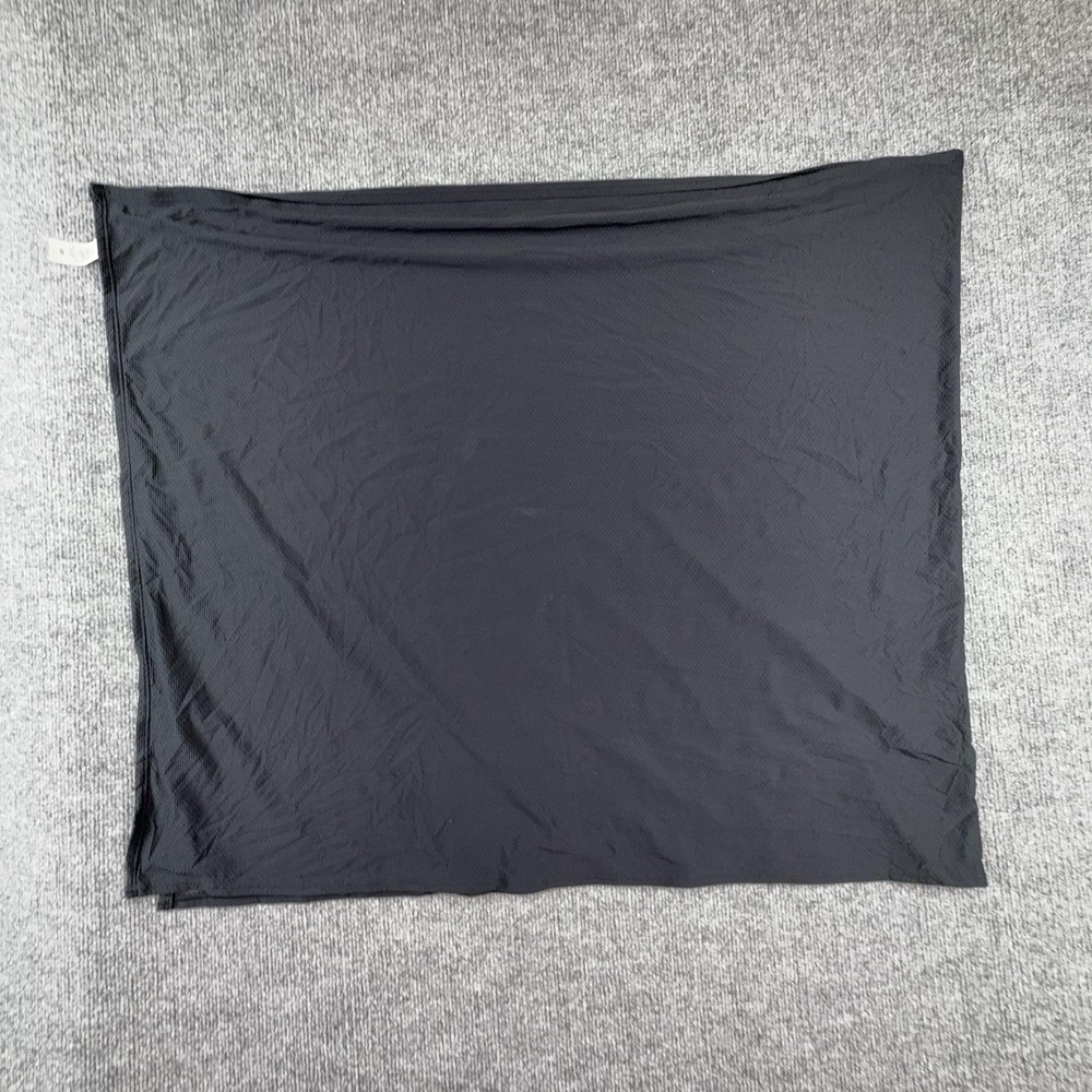 Lululemon Scarf Womens One Size Black Knit Neck Warmer Rectangle Wrap Soft